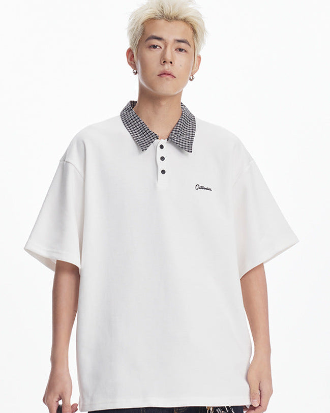 Valeform Poloshirt i tekstureret strik