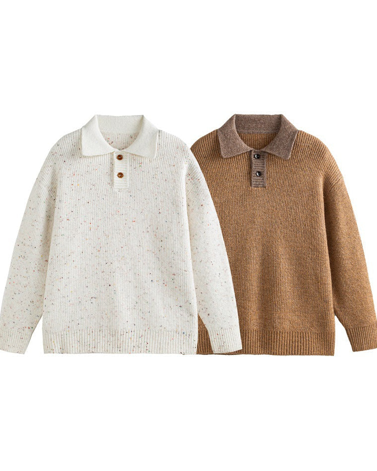 The Regent Knit Lapel Pullover Sweater