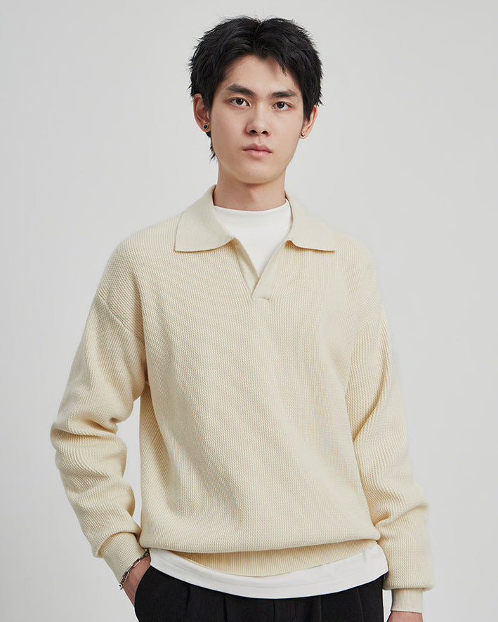 Der Loughton Knit Polo Pullover