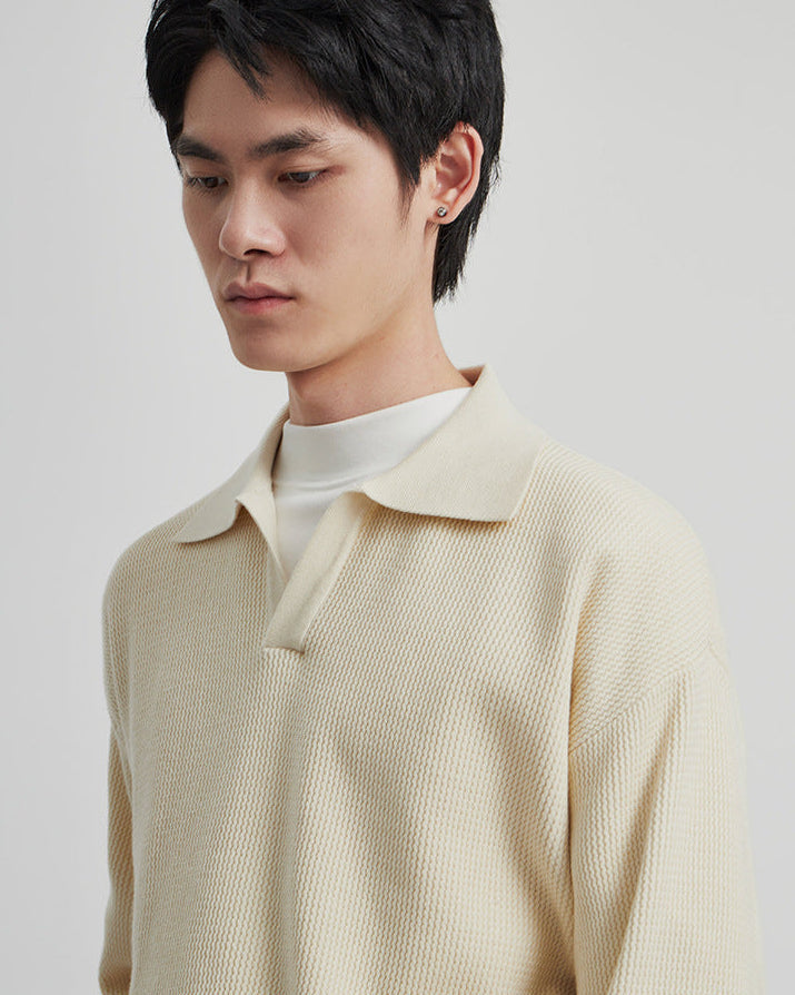 Der Loughton Knit Polo Pullover