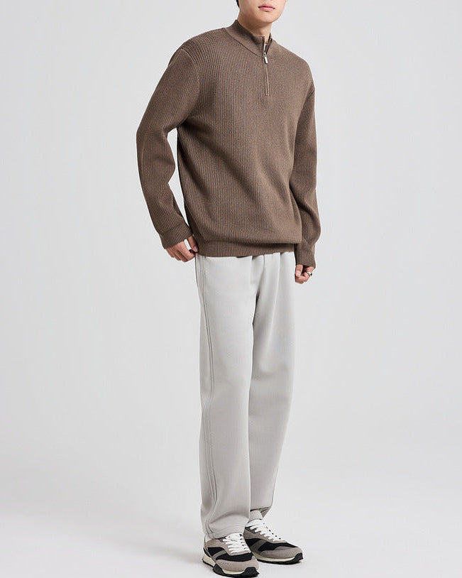 Der Carrington Pit Jacquard Knit Half-Zip