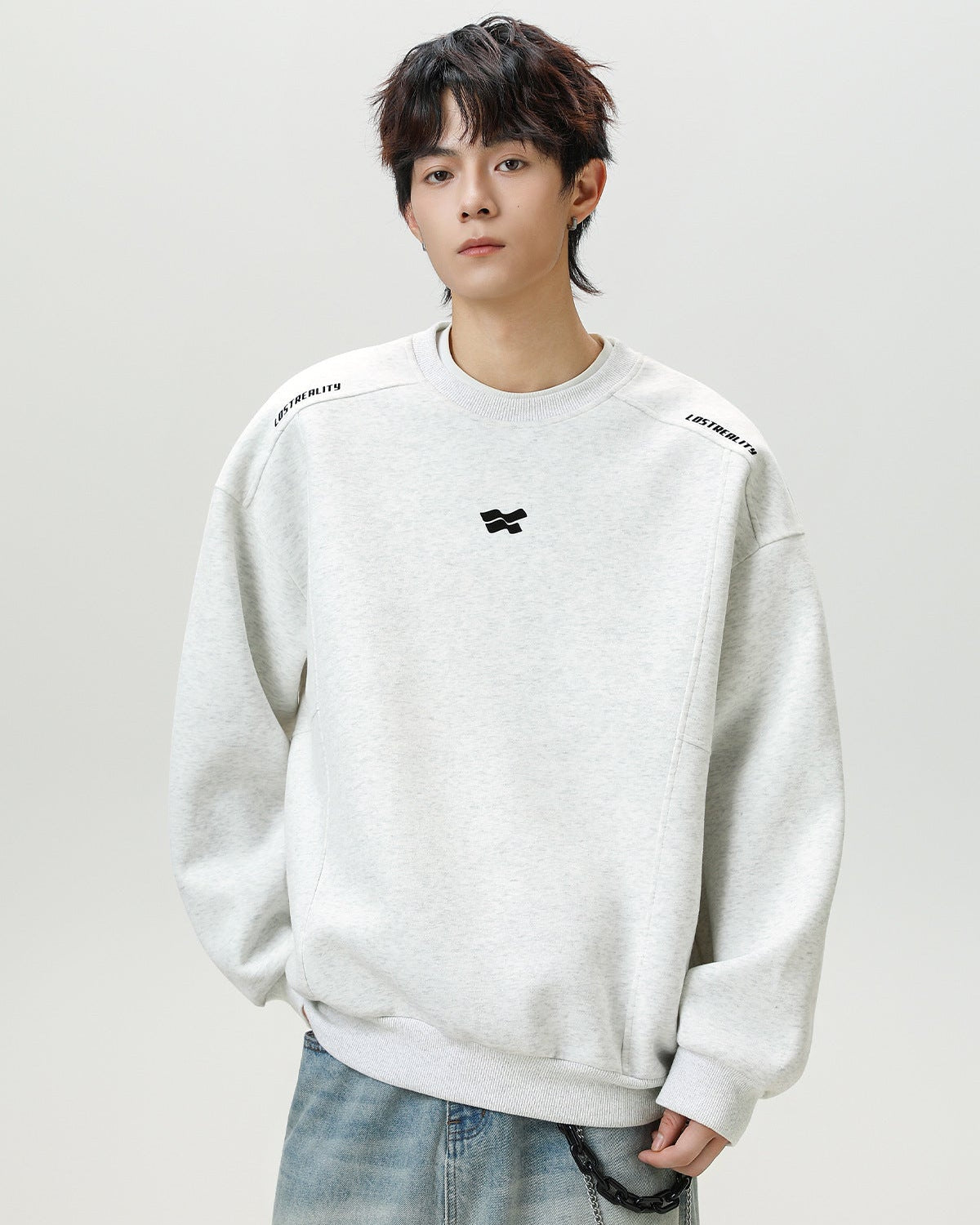 Der Contour Split Heavy Crewneck Pullover