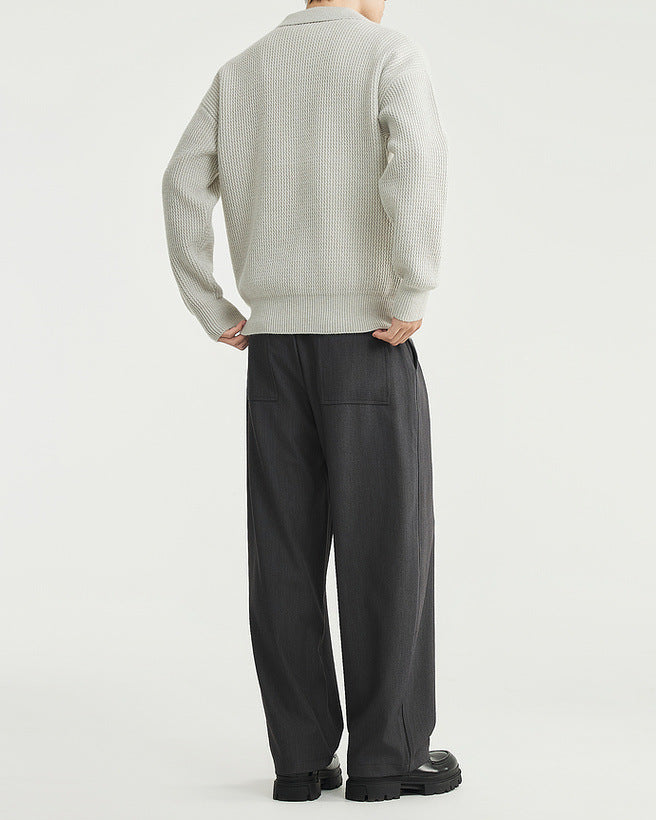 Der Vintage-Polopullover mit Möwenkragen