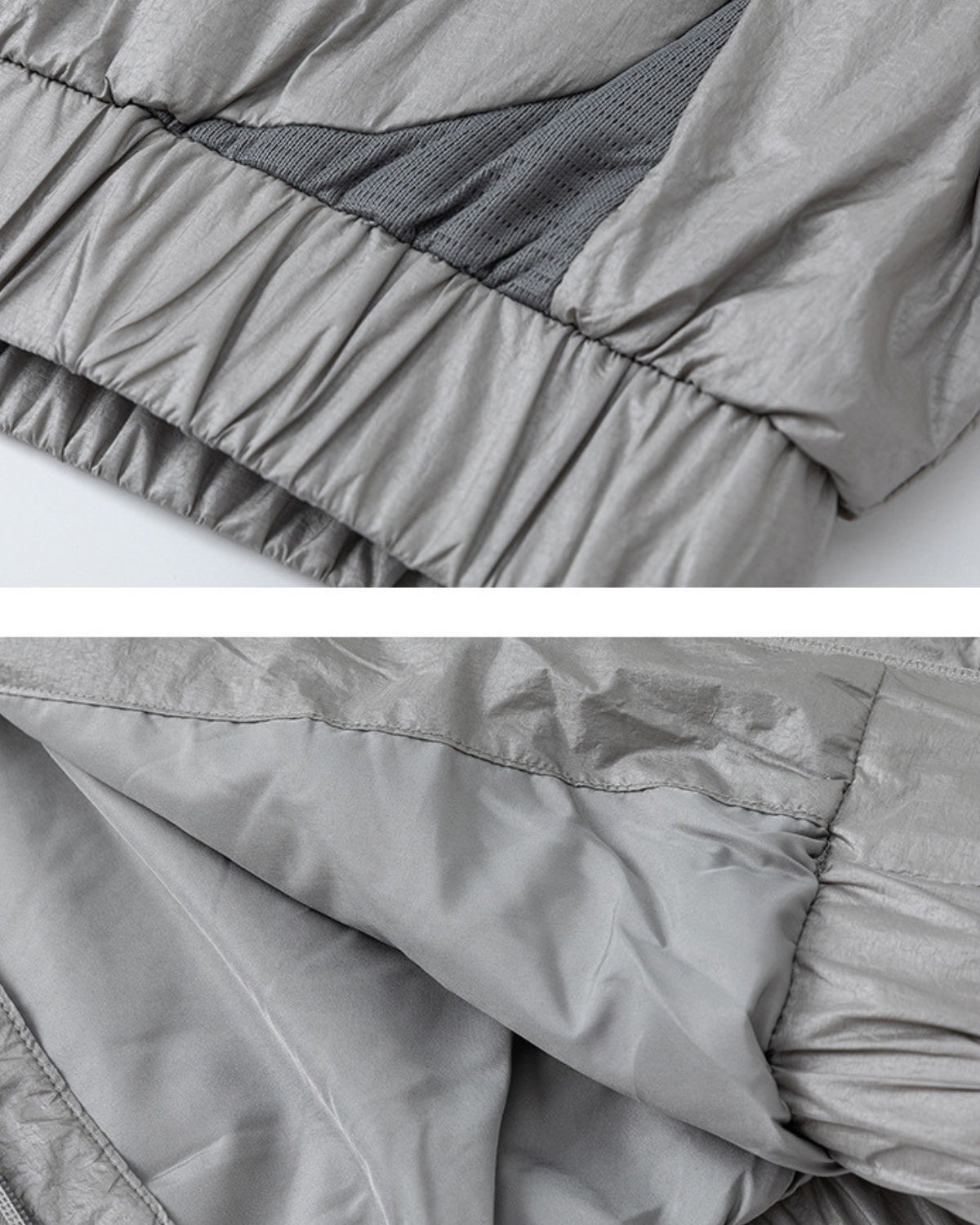 Hochgeschlossene Windbreaker-Jacke