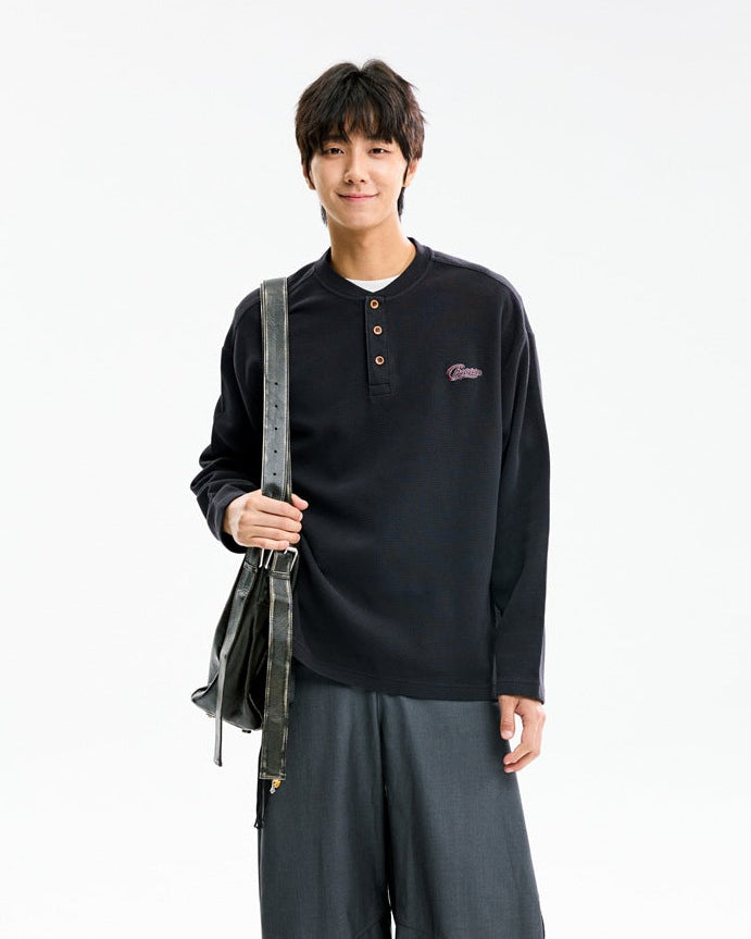 The Eversley Waffle Knit Pullover Jacket