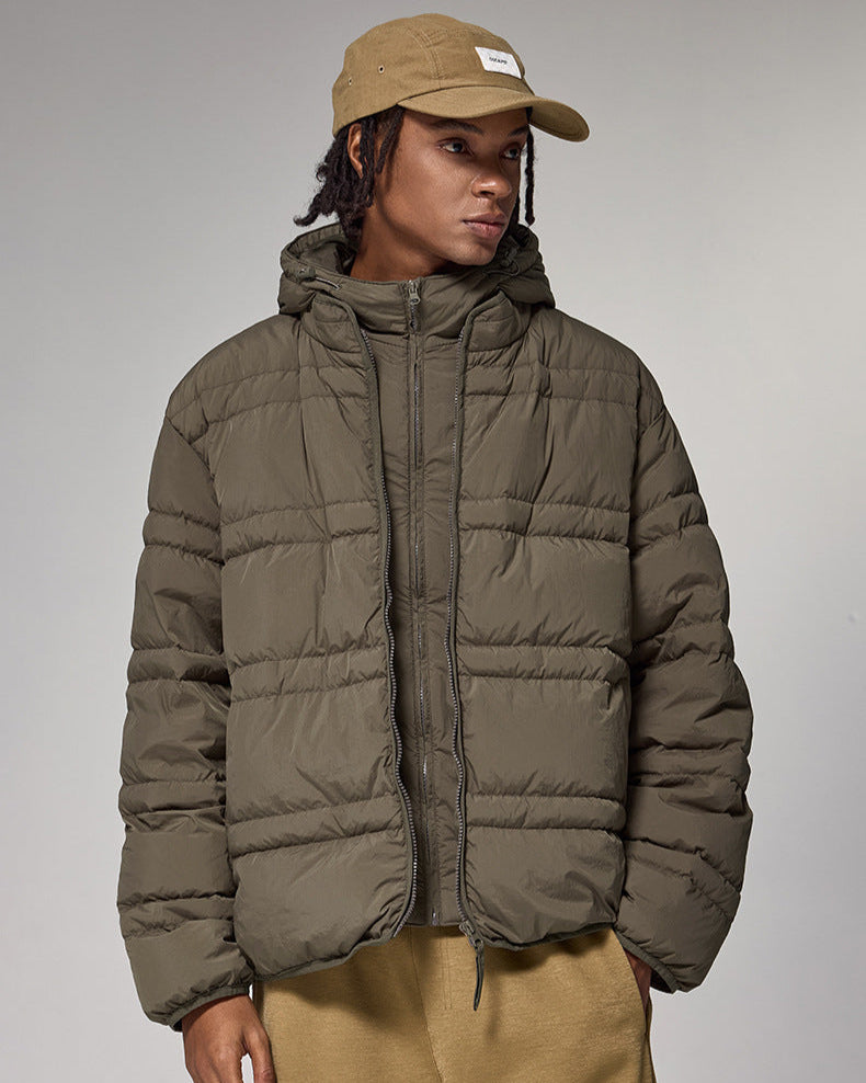 Essential Puffer-Kapuzenjacke