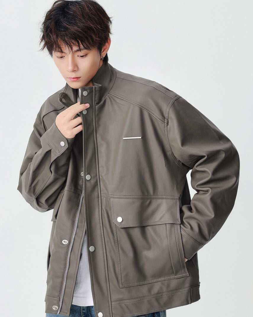 The Stratford Leather Stand Jacket