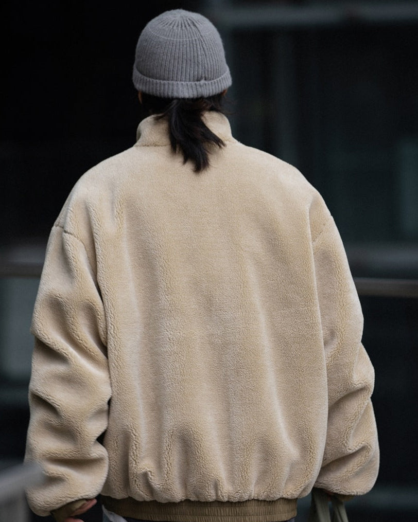 The Caldwell Textured Wool Zip Cardigan