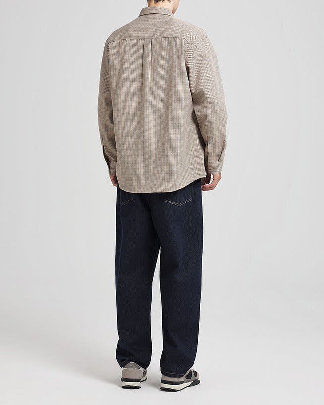 Camisa de cuadros cepillada Carbon