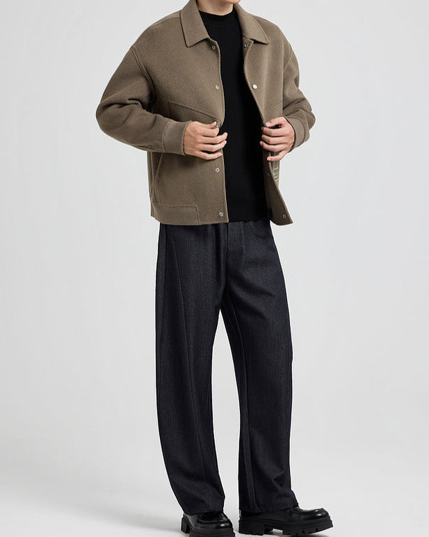 The Callahan Chaqueta reversible de tweed con mezcla de lana