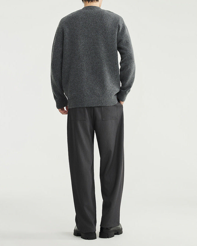 Jersey con cuello redondo bordado HeartStitch