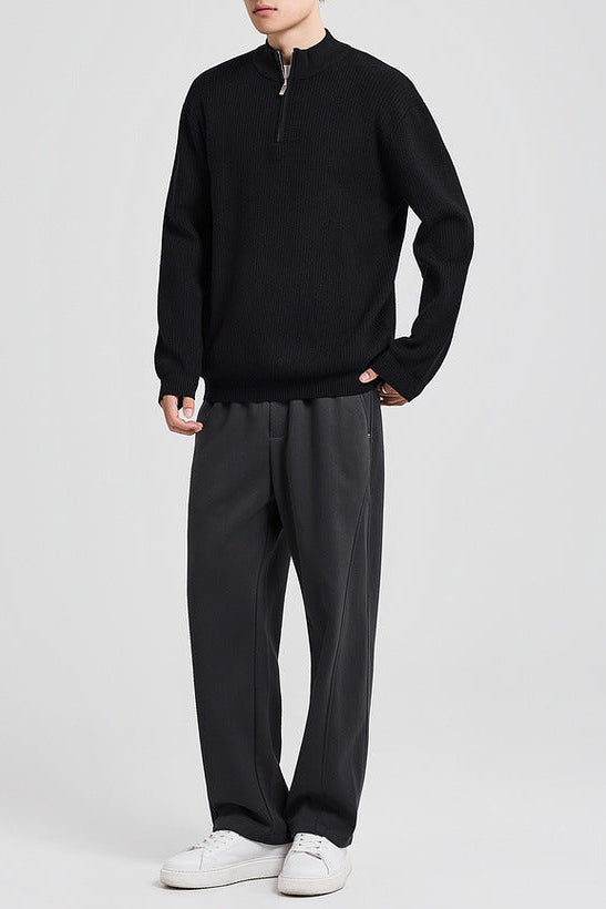 Media cremallera Carrington Pit Jacquard Knit