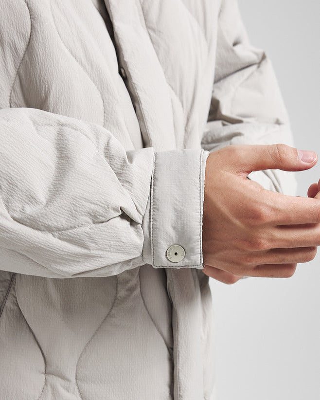 Chaqueta de plumón con cuello alzado