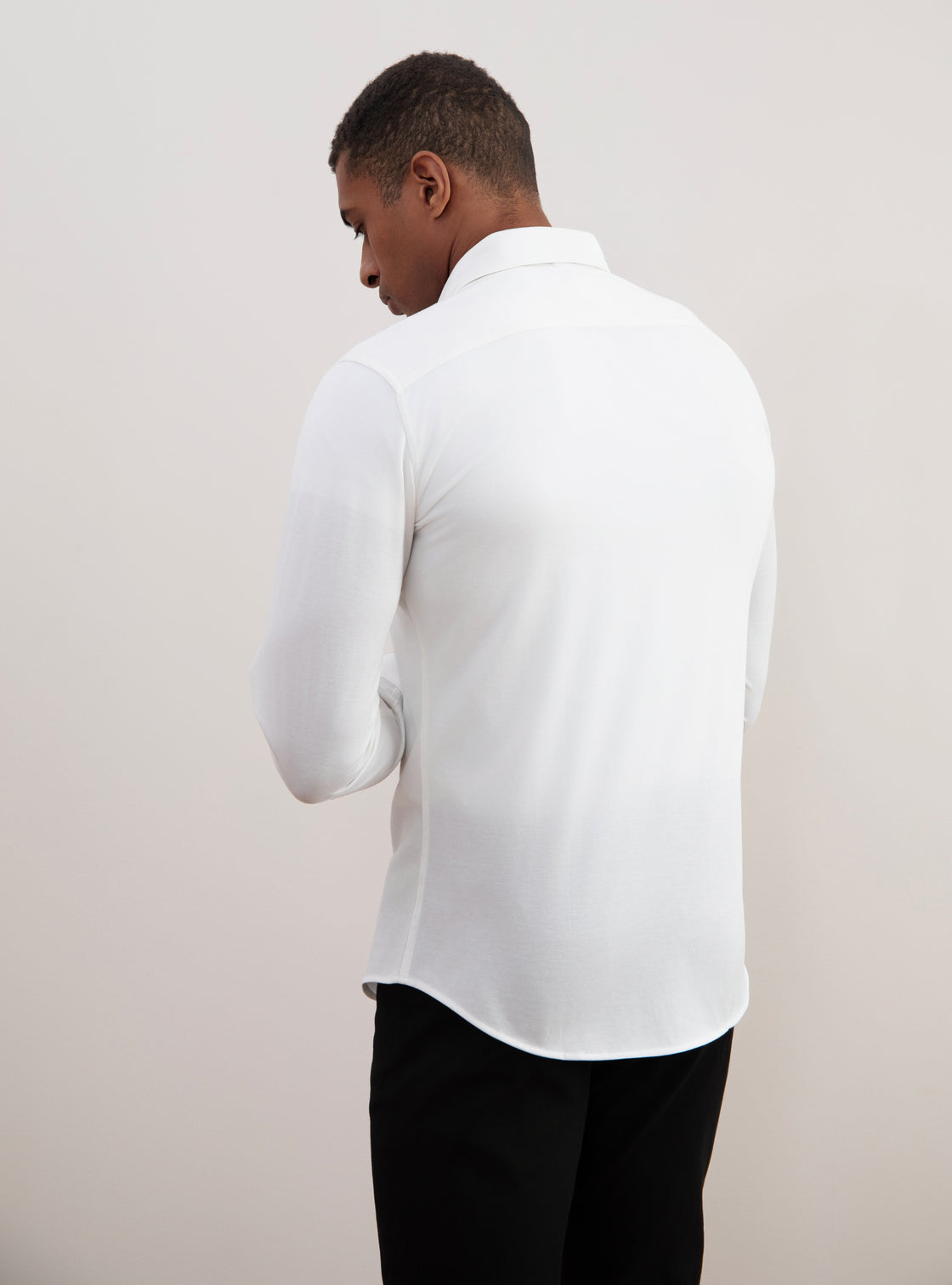 Camisa Off-White de algodón y piqué