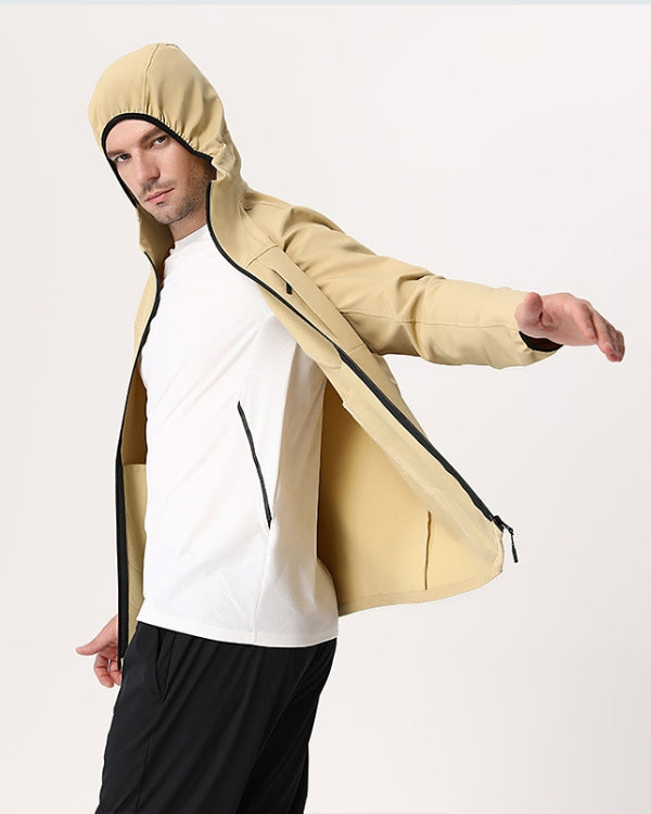 Chaleco deportivo Tech impermeable con capuchón