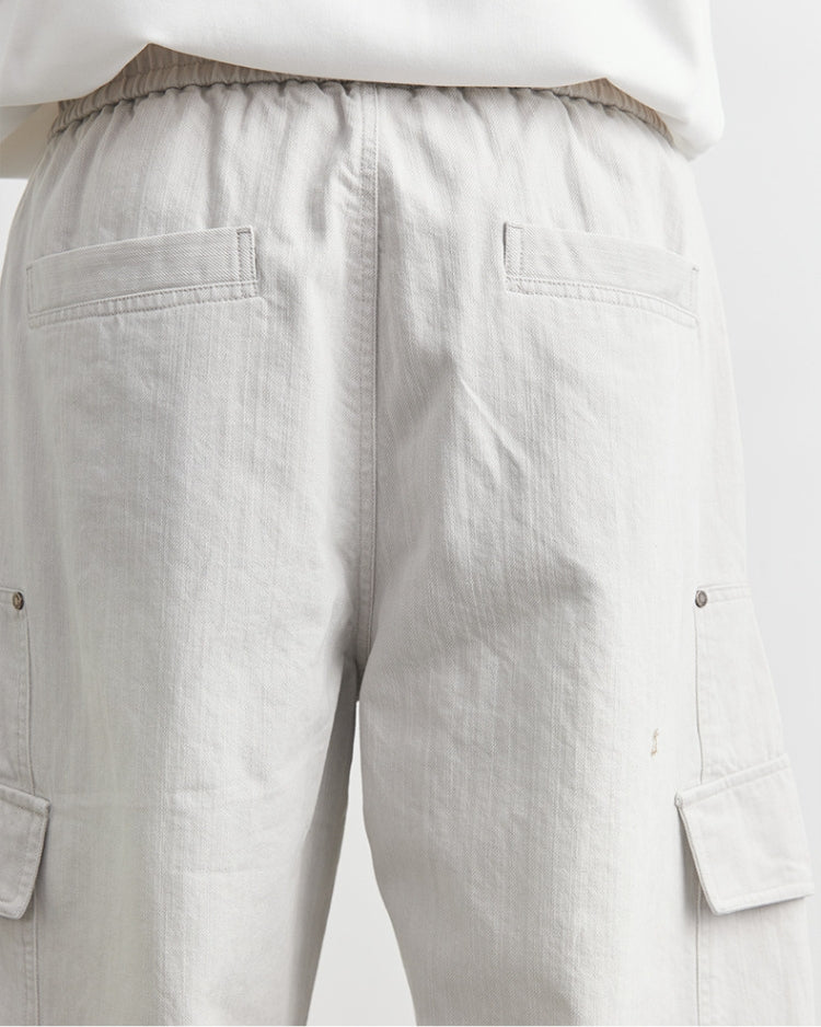 Pantalón cargo paracaídas con cordones