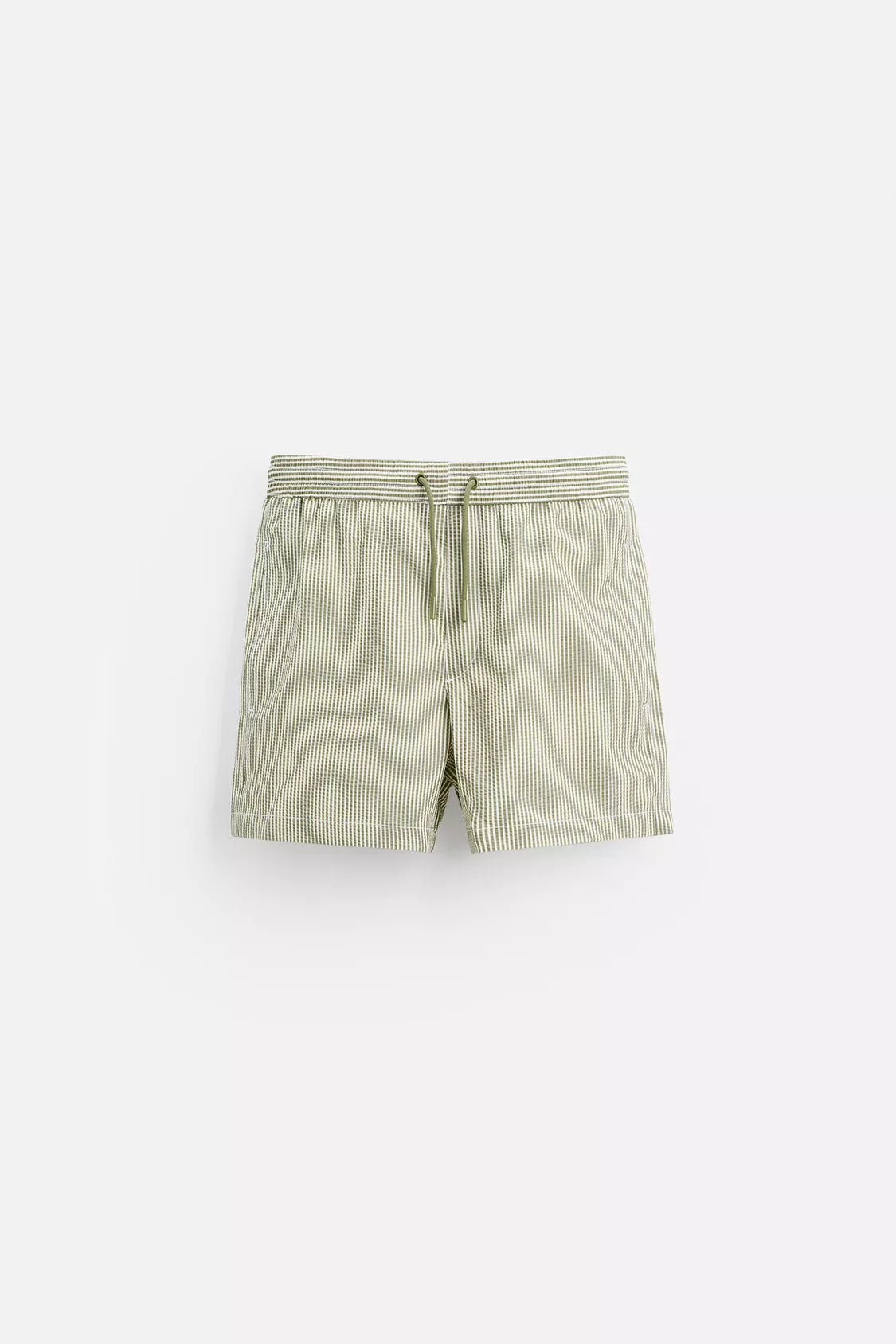 NATACIÓN SEERSUCKER MID-LENGTH TRUNKS - Verde