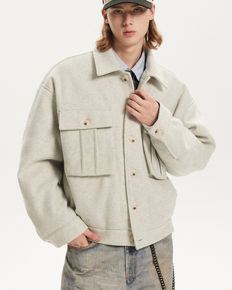 Chaqueta grande con bolsillos