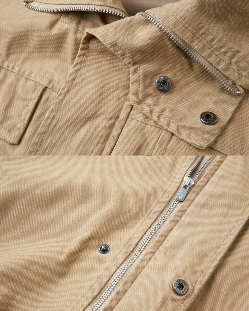 Chaqueta de algodón de cuello alto