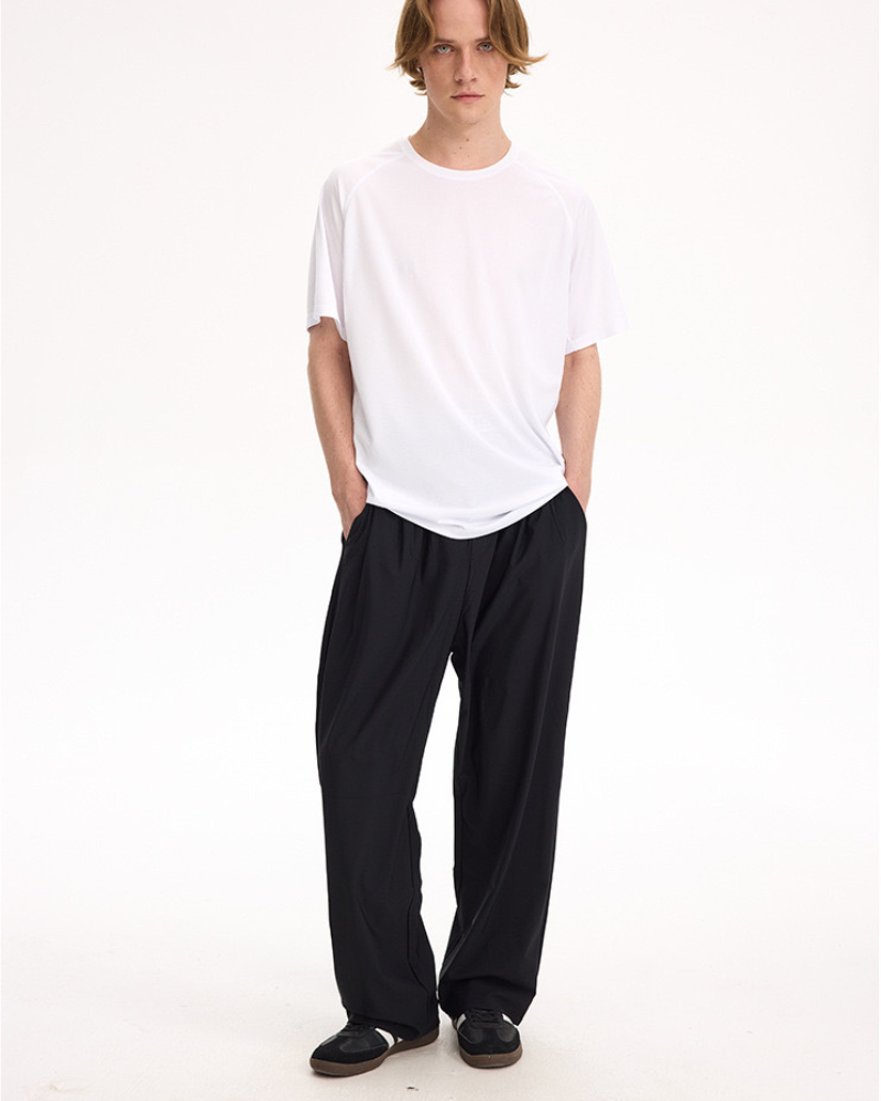 Pantalones anchos relajados con cordón