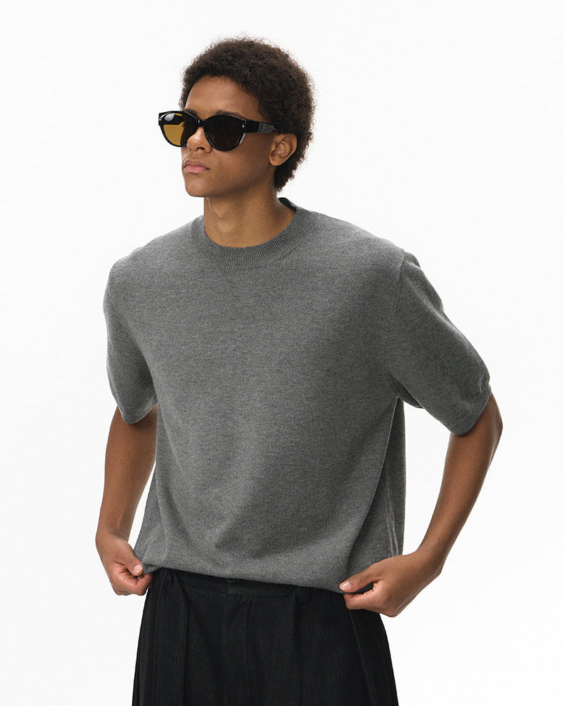 Camiseta de punto de manga corta Soft Cozy