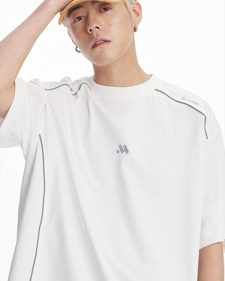 Camiseta Meridian de algodón texturizado