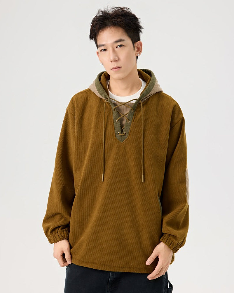 Sudadera de pana con capucha Urban Weave