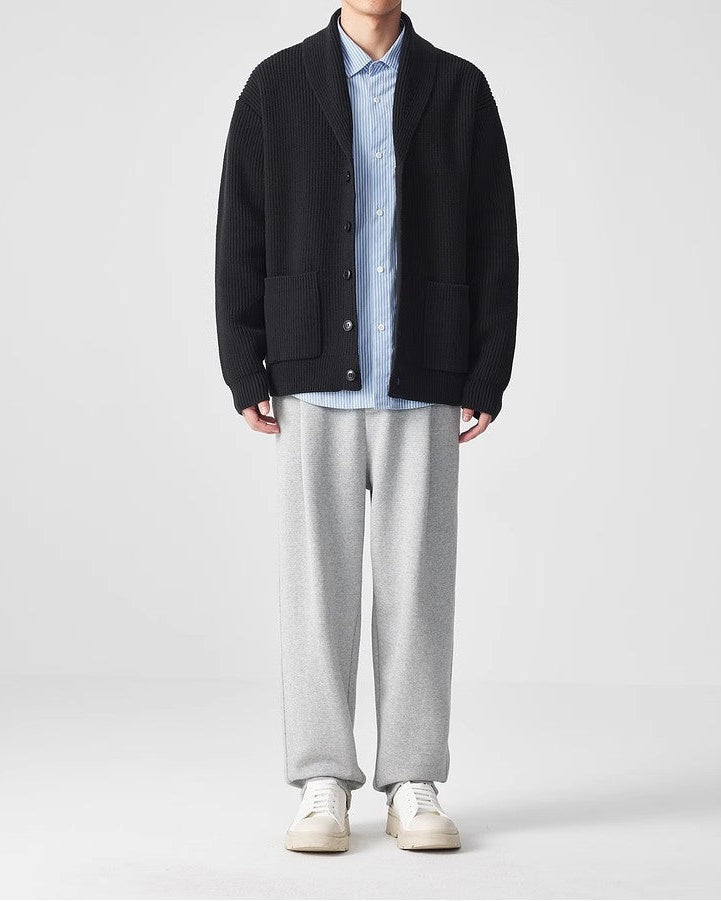 VerdeEase neuloa huivikauluksella Cardigan