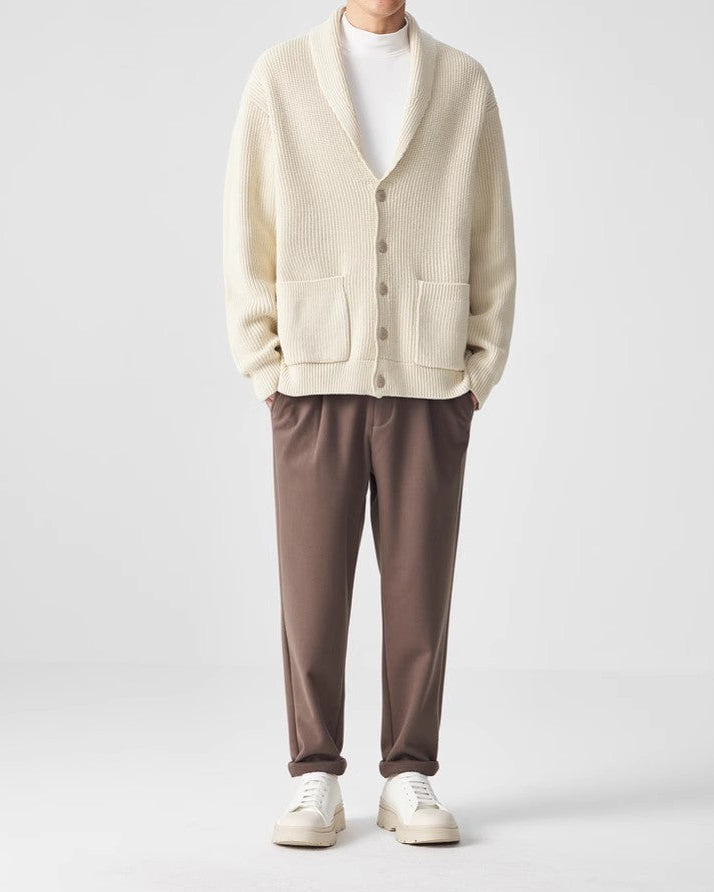 VerdeEase neuloa huivikauluksella Cardigan