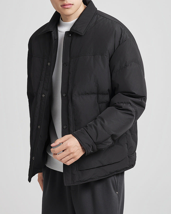 The Winter Plaid Luxe Jacquard Down Jacket -takki