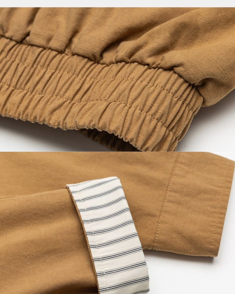 Raidallinen Kraag Classic vetoketjullinen takki