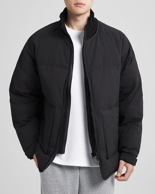 Double Placket Patchwork Down takki