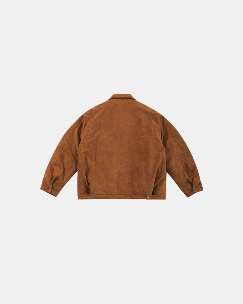 Vintage mokkanahka bomber takki