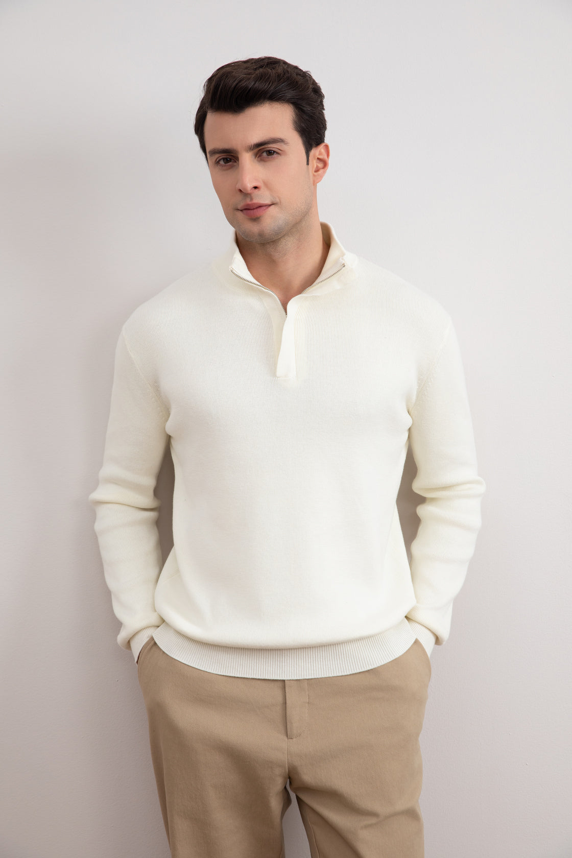 Panama Half-Zip Mock Neck villapaita