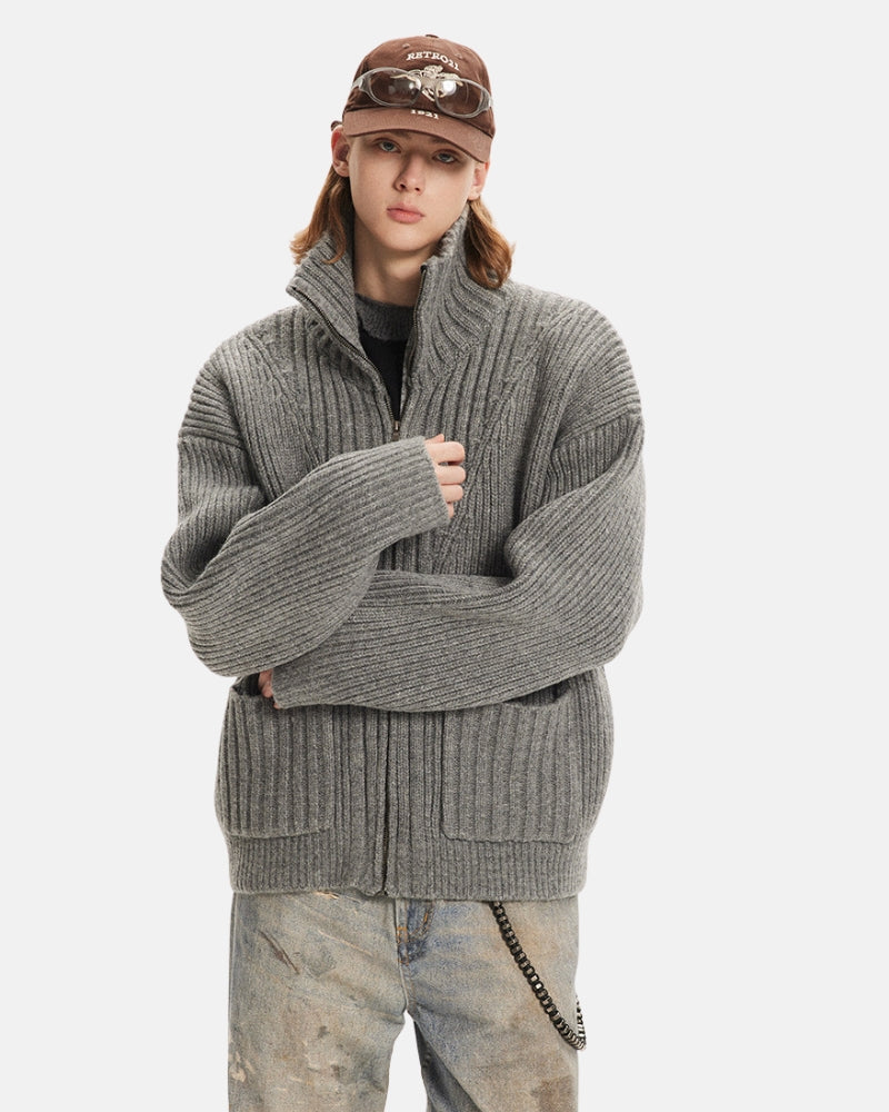 Ribbed Zip-Up villatakki