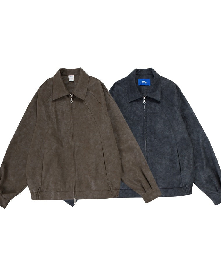 The Rothmere Retro Matte PU Leather Motorcycle Jacket