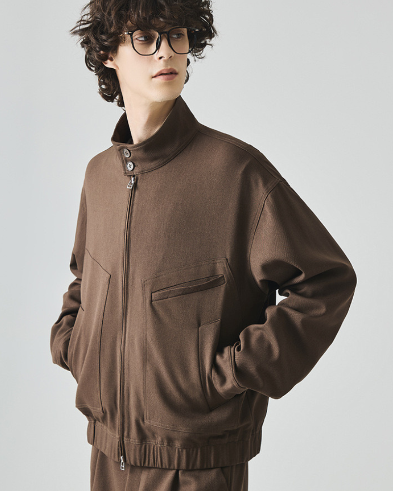 Tour's High-Neck Utility Zip-takki