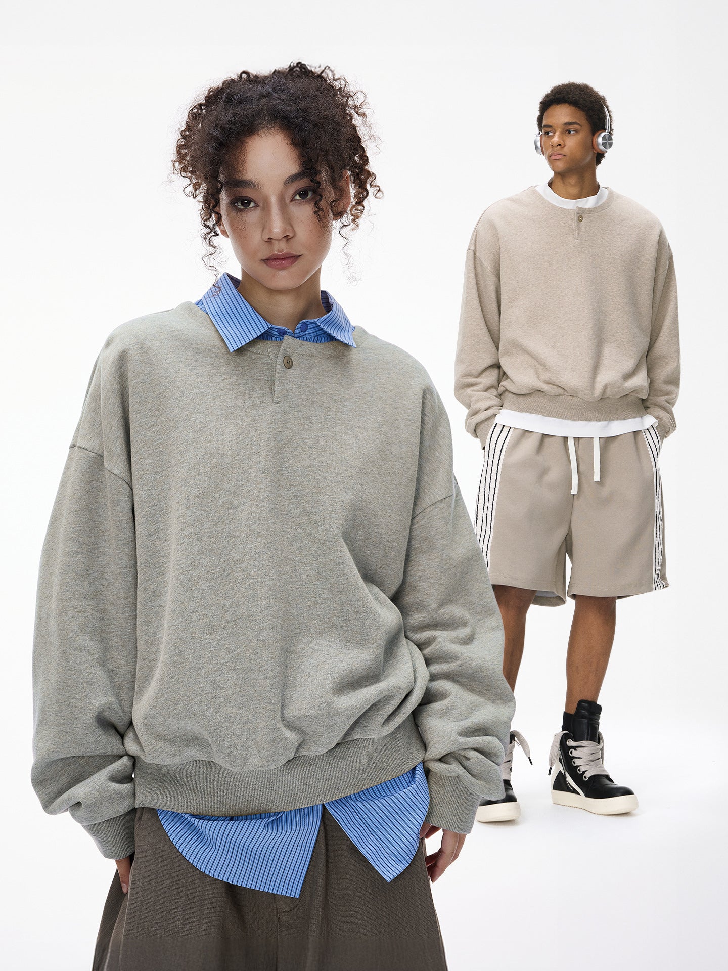 Contour Henley Fleece villapaita