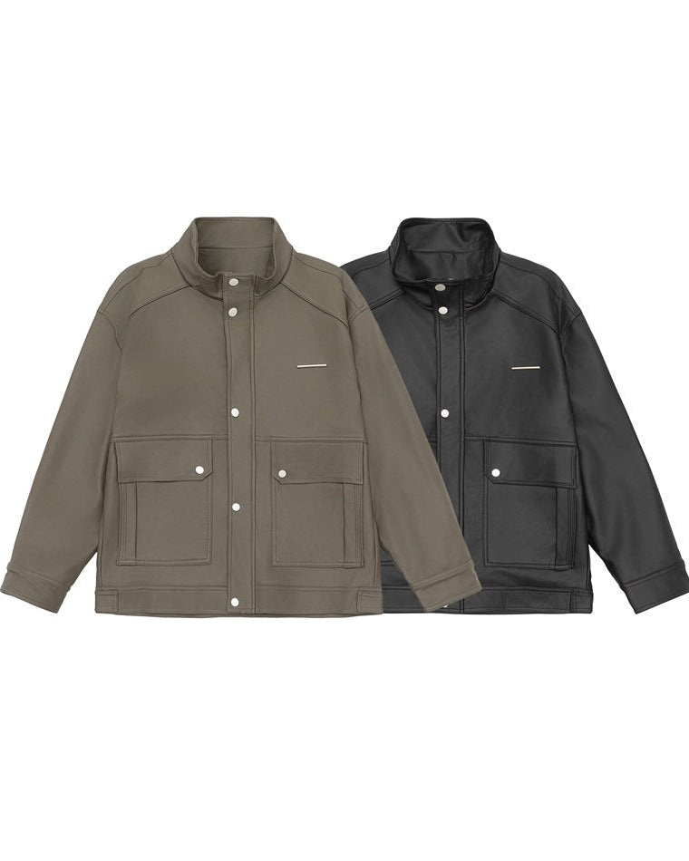 The Stratford Leather Stand Jacket