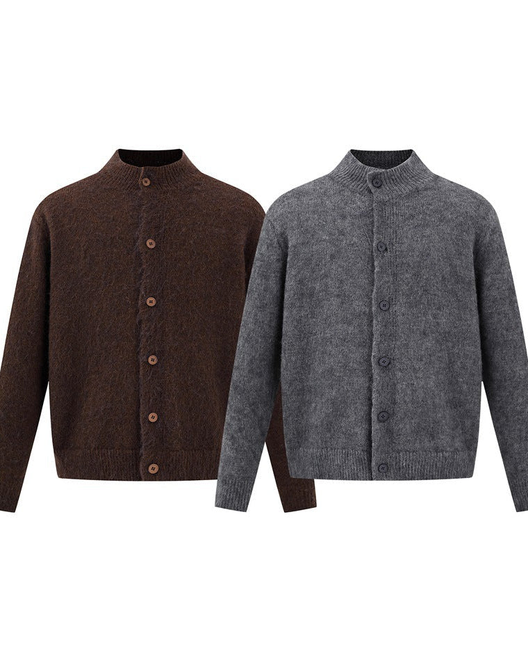 The Harwood Textured Zip Cardigan