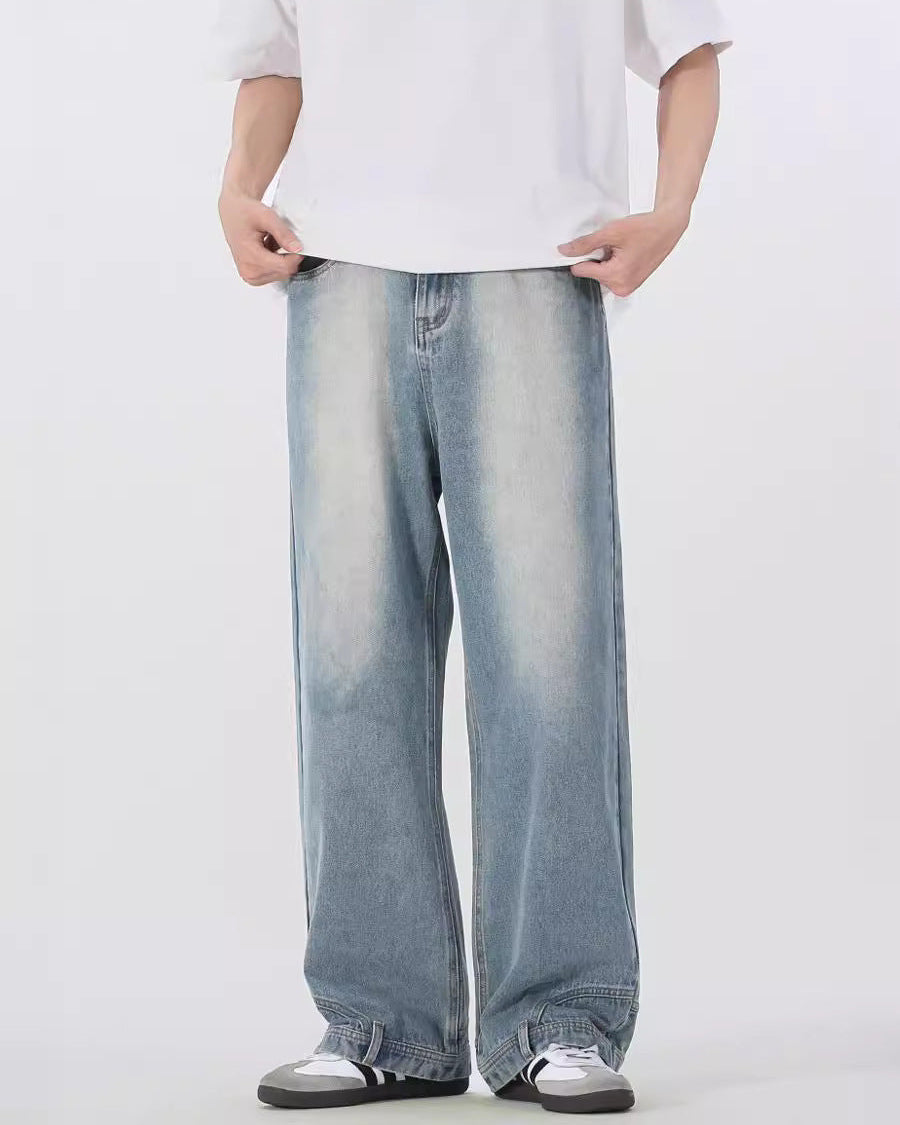 Reverse Edge Wide-Leg Jeans