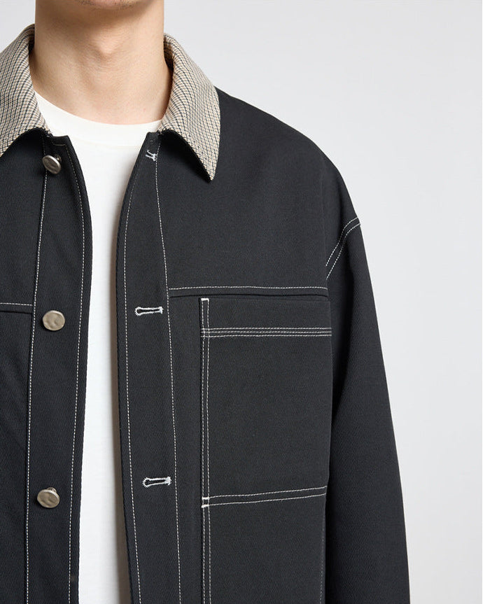 La veste Momeike en patchwork à blocs colorés