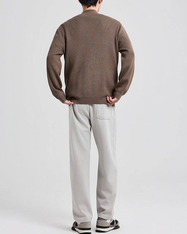 Le tricot Carrington Pit Jacquard à demi-fermeture