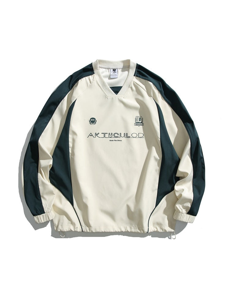 The Lennox V-Neck Raglan Sleeve Sweatshirt