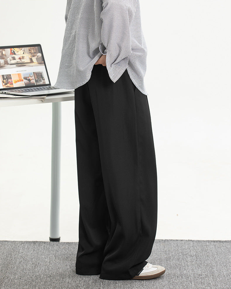 Le pantalon droit drapé Airlume