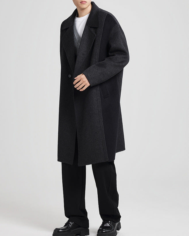 The Luxe Reversible Tweed Wool Overcoat (pardessus en laine de tweed réversible)