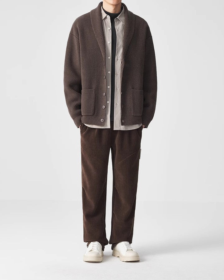 Le cardigan à col châle en tricot de VerdeEase