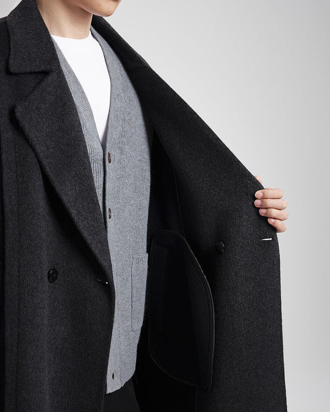 The Luxe Reversible Tweed Wool Overcoat (pardessus en laine de tweed réversible)