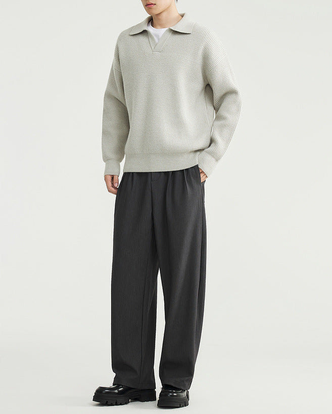 The Vintage Seagull Collar Polo Sweater