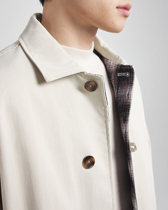 The Mo Maike Classic Balmacaan Trench Coat